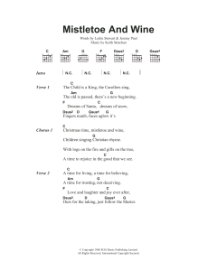 Mistletoe And Wine von Cliff Richard (Download) 