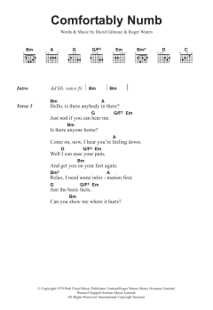 Comfortably Numb von Pink Floyd (Download) 