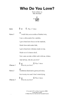 Who Do You Love von Bo Diddley (Download) 