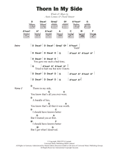 Thorn In My Side von Eurythmics (Download) 