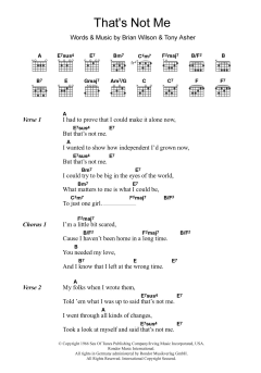 That's Not Me (Download) 