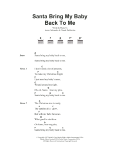 Santa, Bring My Baby Back von Elvis Presley (Download) 