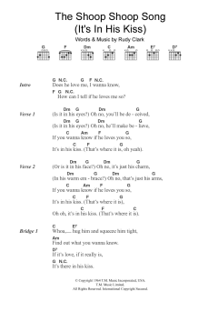 The Shoop Shoop Song (It's In His Kiss) von Cher (Download) 