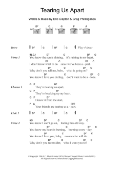 Tearing Us Apart von Eric Clapton (Download) 
