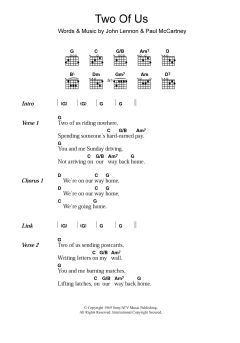 Two Of Us von The Beatles (Download) 