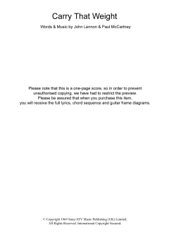 Carry That Weight von The Beatles (Download) 