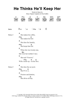 He Thinks He'll Keep Her von Mary Chapin Carpenter (Download) 