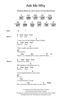 Ask Me Why von The Beatles (Download) 