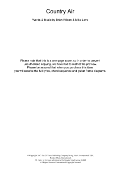 Country Air (Download) 