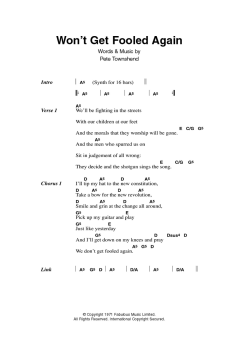 Won't Get Fooled Again von The Who (Download) 