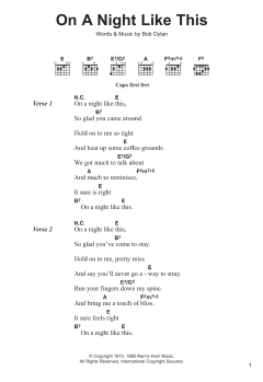 On A Night Like This von Bob Dylan (Download) 