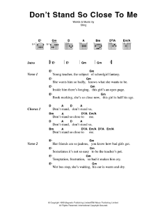 Don't Stand So Close To Me von The Police (Download) 
