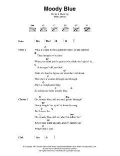 Moody Blue von Elvis Presley (Download) 