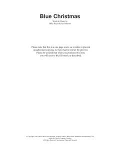 Blue Christmas von Elvis Presley (Download) 