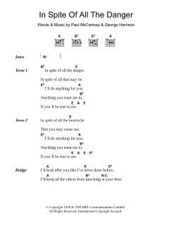 In Spite Of All The Danger von The Beatles (Download) 