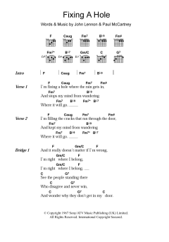 Fixing A Hole von The Beatles (Download) 