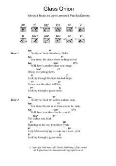 Glass Onion von The Beatles (Download) 