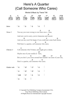 Here's A Quarter (Call Someone Who Cares) von Travis Tritt (Download) 