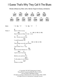 I Guess That's Why They Call It The Blues von Elton John (Download) 