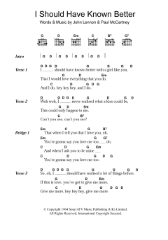 I Should Have Known Better von The Beatles (Download) 