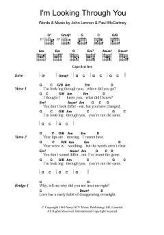 I'm Looking Through You von The Beatles (Download) 