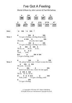 I've Got A Feeling von The Beatles (Download) 