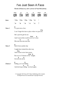 I've Just Seen A Face von The Beatles (Download) 