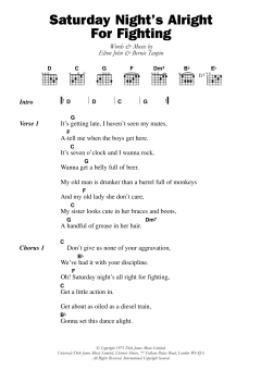Saturday Night's Alright von Elton John (Download) 