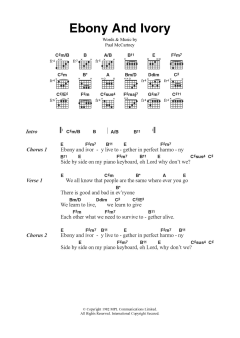 Ebony And Ivory von Stevie Wonder (Download) 