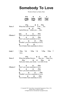 Somebody To Love von Jefferson Airplane (Download) 