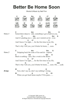 Better Be Home Soon von Crowded House (Download) 