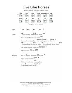 (Live Like) Horses von Elton John (Download) 