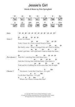 Jessie's Girl von Rick Springfield (Download) 