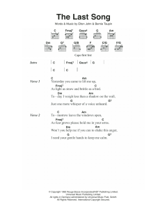 The Last Song von Elton John (Download) 