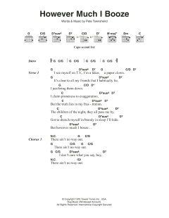 However Much I Booze von The Who (Download) 