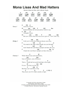 Mona Lisas And Mad Hatters von Elton John (Download) 