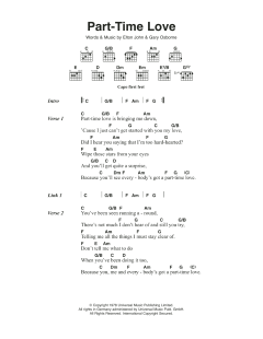 Part-Time Love von Elton John (Download) 
