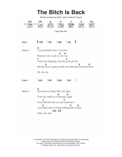 The Bitch Is Back von Elton John (Download) 