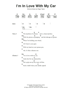 I'm In Love With My Car von Queen (Download) 