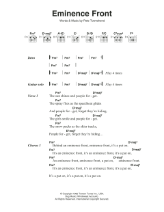 Eminence Front von The Who (Download) 