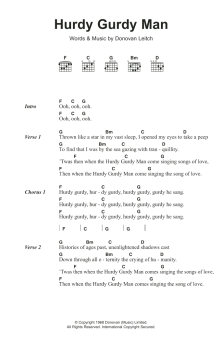 Hurdy Gurdy Man von Donovan (Download) 