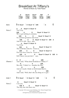 Breakfast At Tiffany's von Deep Blue Something (Download) 