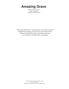 Amazing Grace von John Newton (Download) 