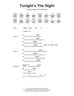 Tonight's The Night (Gonna Be Alright) von Rod Stewart (Download) 