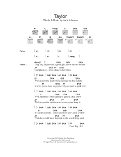 Taylor von Jack Johnson (Download) 