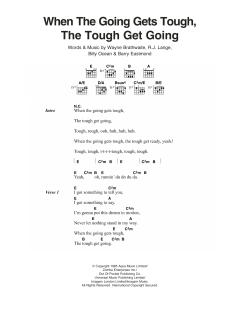 When The Going Gets Tough, The Tough Get Going von Billy Ocean (Download) 