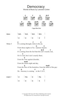 Democracy von Leonard Cohen (Download) 