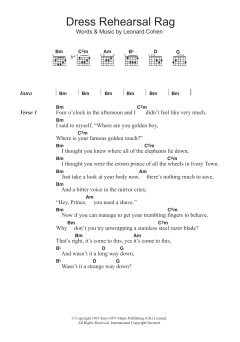 Dress Rehearsal Rag von Leonard Cohen (Download) 