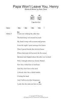 Papa Won't Leave You Henry von Nick Cave (Download) 