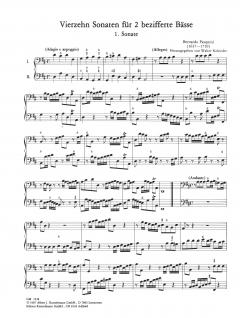 14 Sonaten für 2 bezifferte Bässe (Bernardo Pasquini) 